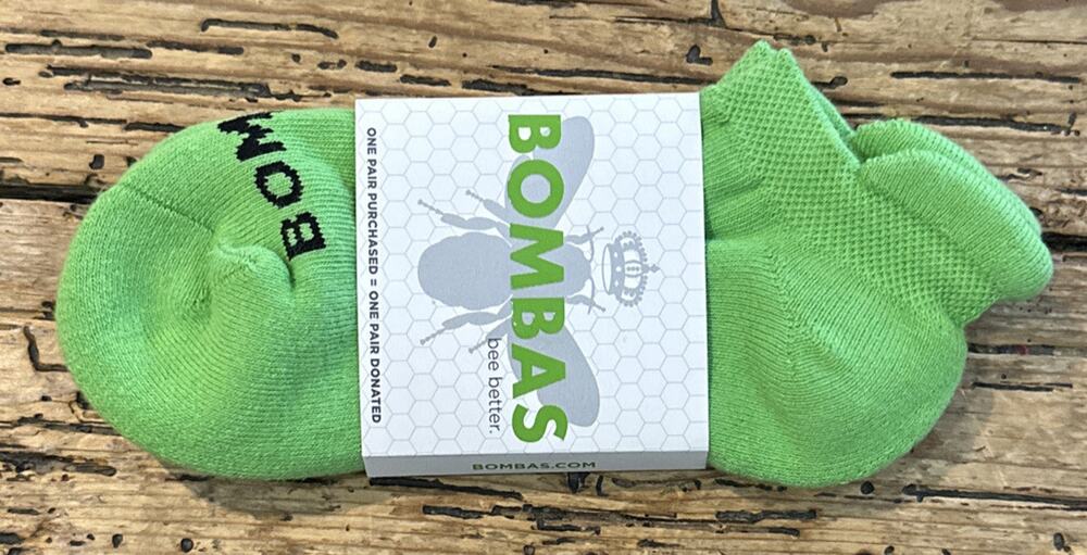 Bombas Green Socks Size Small NWT